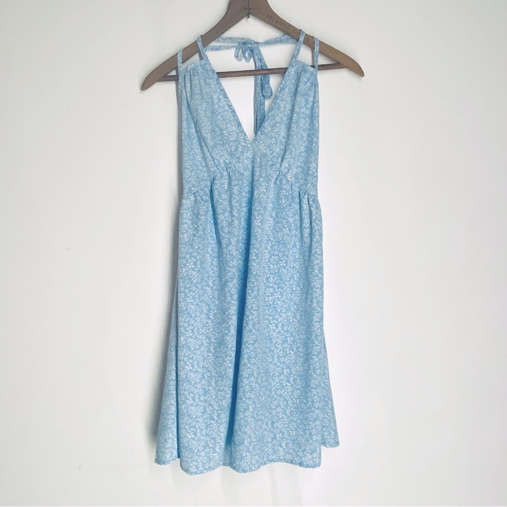 Romwe floral halter dress